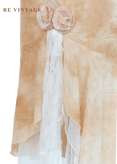 流浪詩人暈染立體玫瑰花美裙（26-29"）8