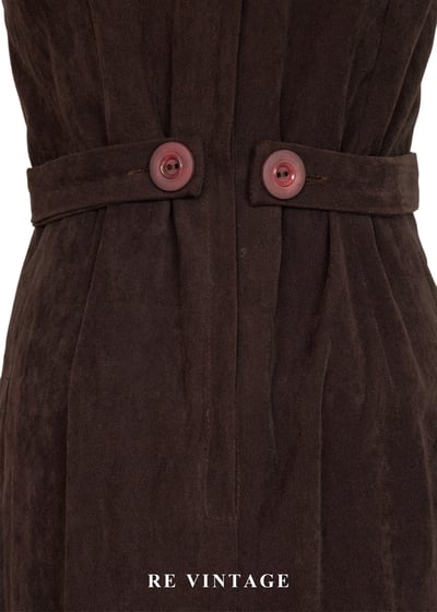 質感單品 - 濃郁可可貴族收腰長洋裝12