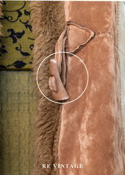 Caramel Field 焦糖色毛絨交錯背心16