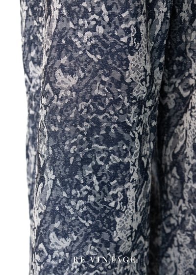 Blue camouflage 高腰褲褲（30"）5