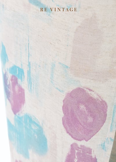 馬卡龍粉藍粉紫色一片式中長裙（26")7