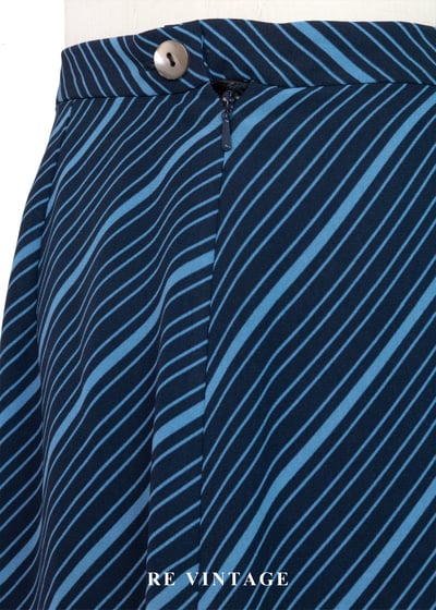 套裝裙子 - 藍色海風斜紋長裙（26"）11