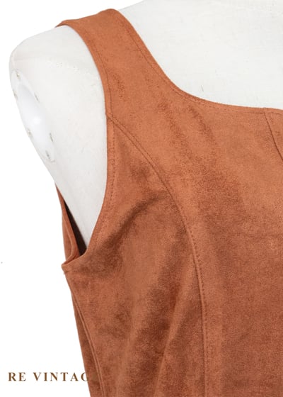 溫潤南瓜橘拼色洋裝5