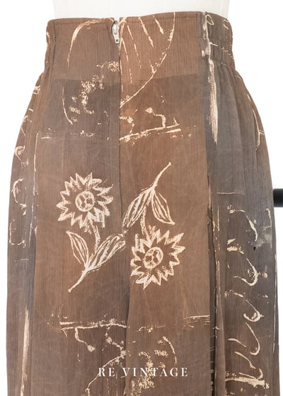 Earth Script 大地手稿雪紡高腰寬褲（28-31"）10