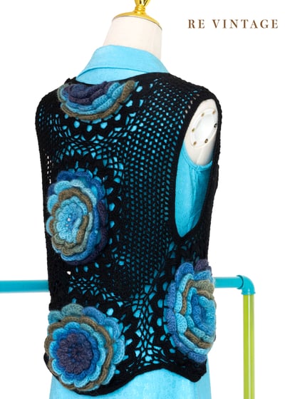 3D立體花朵針織背心5