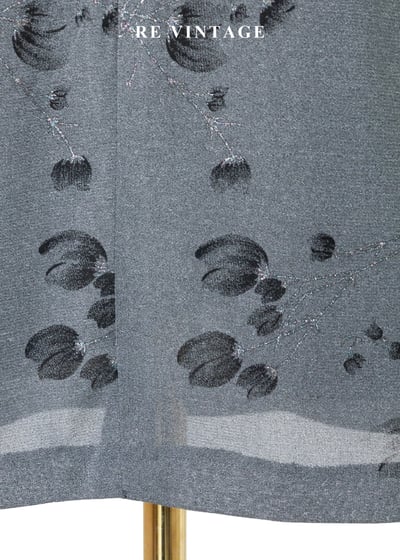 霧灰的花瓣與枝葉短裙(26")9