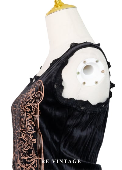 古世界華麗粉紅圖騰絨布背心9