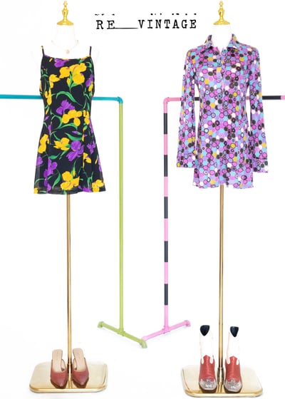 普普圈圈輕薄針織迷你洋裝2