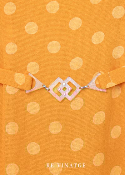 Neon Orange 點點長洋裝4