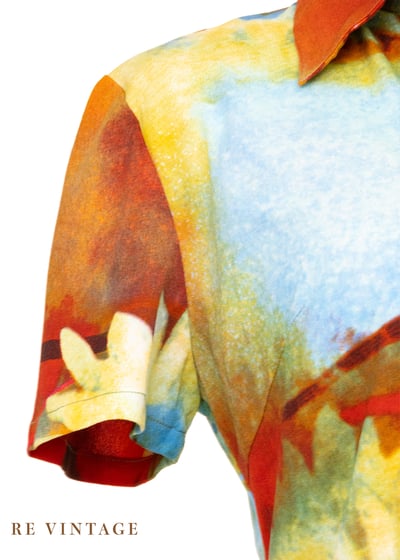 午後の畫布花語流動筆觸上衣5