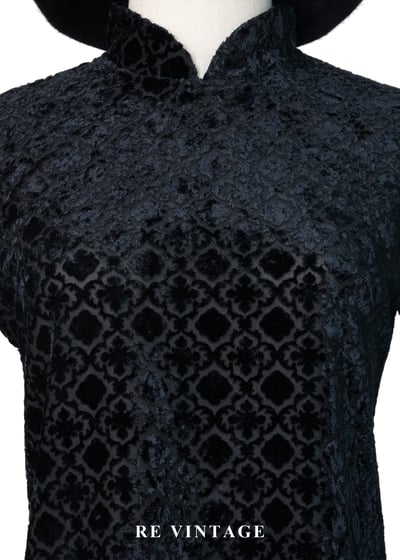 法國製 - 古典壓紋燒絨上衣3