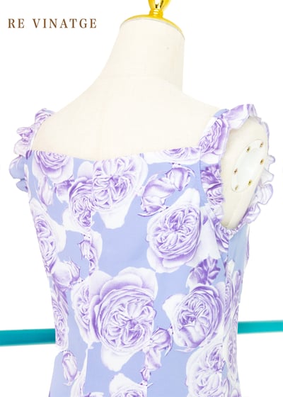 紫色玫瑰唯美浪漫洋裝11