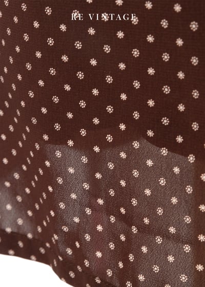 Mini 小花巧克力色吊帶短洋裝11