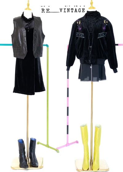 黑色の雪紡短短裙2