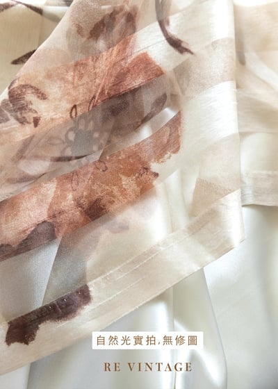 金黃色若隱若現小花短裙（27"）11