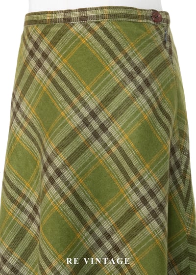 森林木質調香氣菱格紋短裙（25"）7