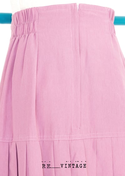 溫柔粉紅高腰百褶裙10