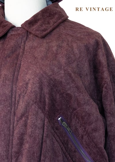 微醺梅洛酒水洗菱格紋夾克外套7