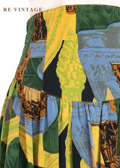 歐式熱帶植物與切割庭園長裙（27-28"）6