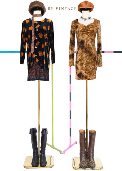 Orange Rose 絕美銀釦絨布套頭上衣2