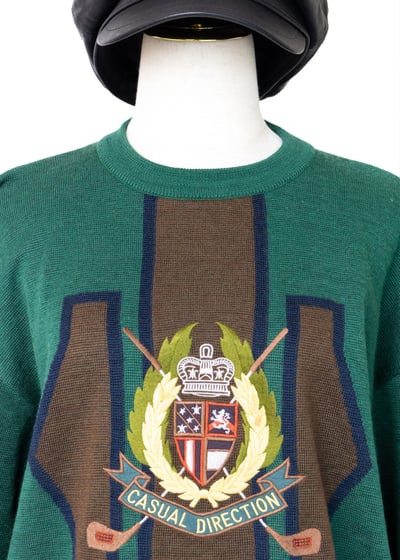 日本製森林綠100%羊毛毛衣4