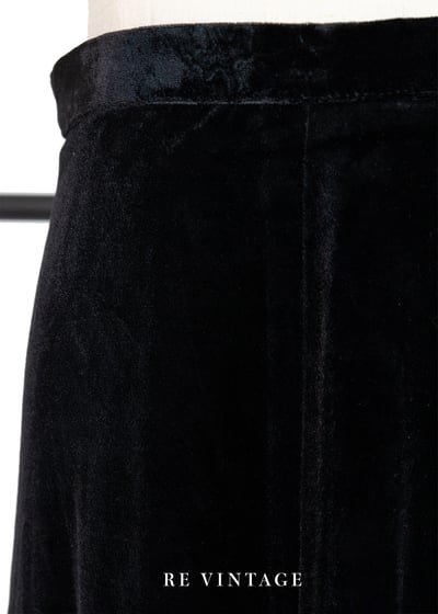 氣質單品 - 黑色衣櫃穿搭必備絨布裙裙（26"）5