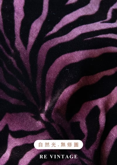 粉紅紫斑馬絨布短袖上衣11