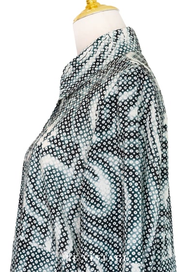 墨葉瀰漫點紋襯衫8