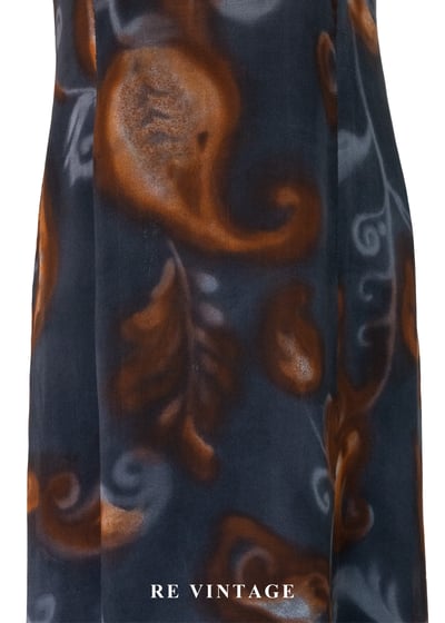 煙灰琥珀如夢似幻圖騰洋裝6