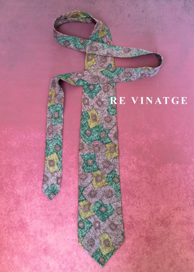 色彩遊戲夢幻幾何領帶1