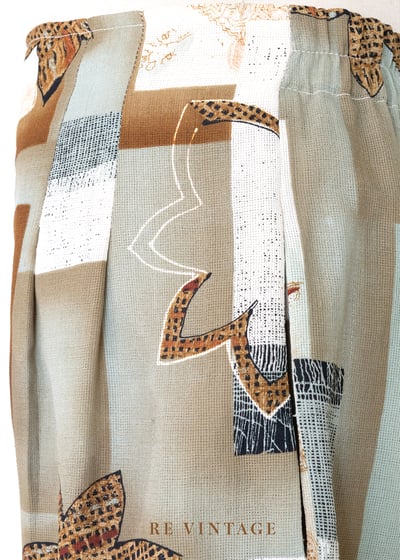 茶影拼圖天堂高腰短褲（28-32"）6