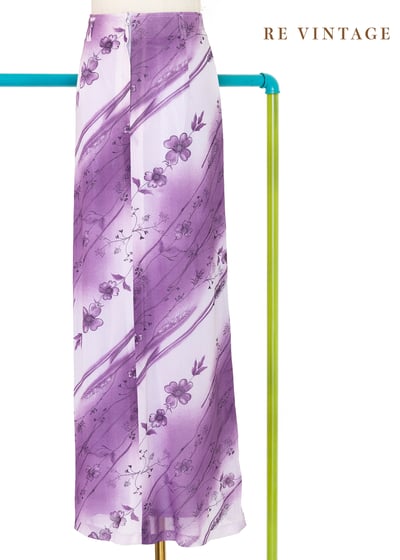 Spring Crocus 斜紋小花長裙（25"）7