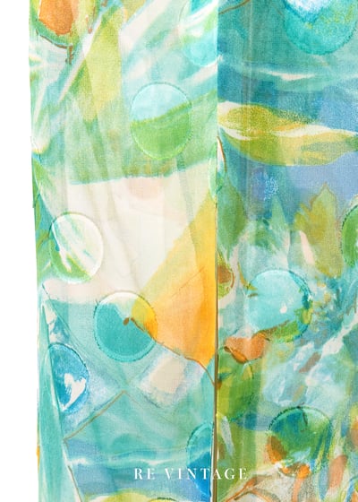 套裝裙子 - 荷葉花園透明水彩裙子（26"）8