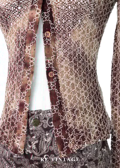 可可荒野夢幻簍空蕾絲上衣4