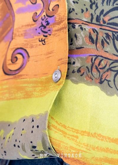 芥末黃圖騰短袖襯衫6