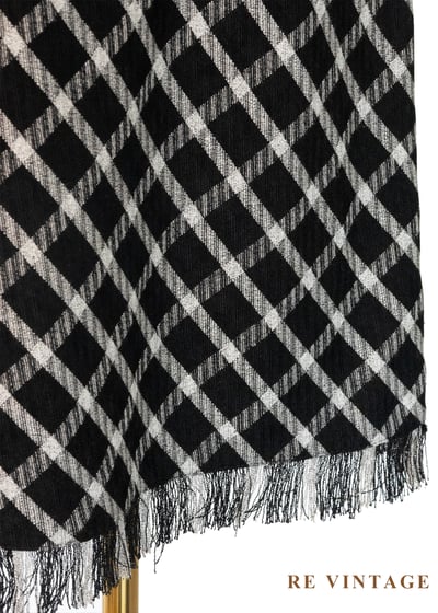 黑白斜格紋抽鬚下擺美裙（27"）8