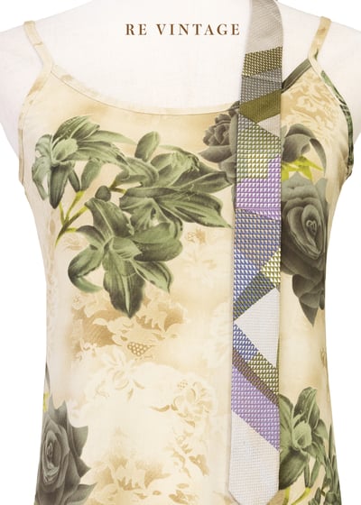 Olive Noir 橄欖綠葉暗香細肩帶長洋裝5