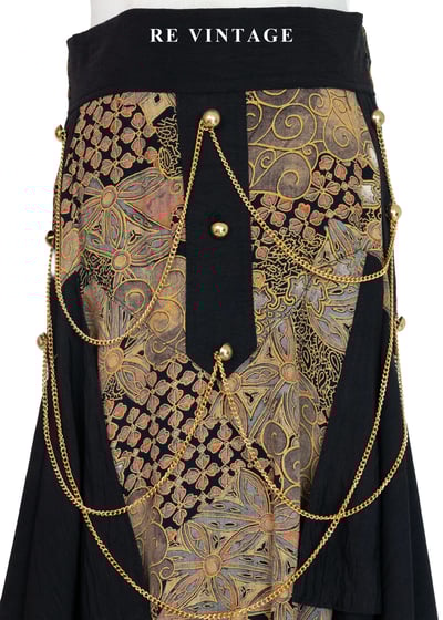 巴洛克公爵夫人鎖鏈拼接長裙（23-28"）3