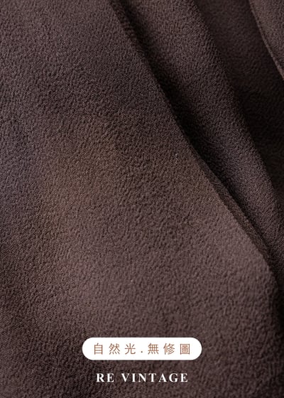 深褐流沙 - 極簡透感壓褶雪紡背心12