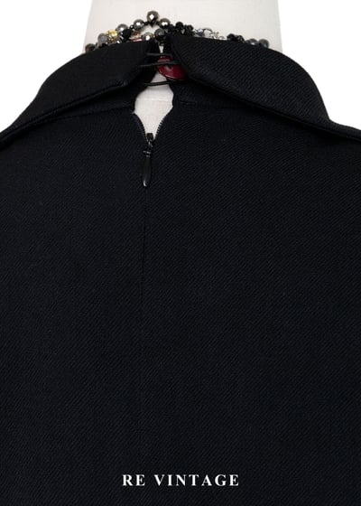 黑曜石影女王西裝式長洋裝15