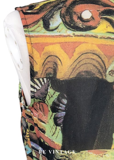 義大利製 - 中世紀滿版壁畫流蘇背心11