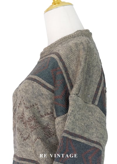 石林晨光幾何圖騰針織毛衣8