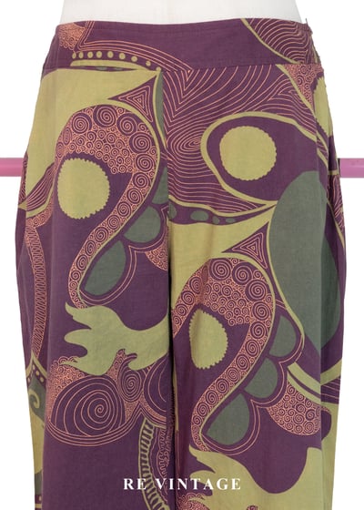 迷幻綠洲花紋流動美褲（26"）3