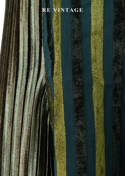 墨綠線條優雅波動光短裙(25")10