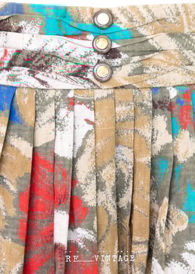 小畫家筆刷黃花紅花夏日裙裙6