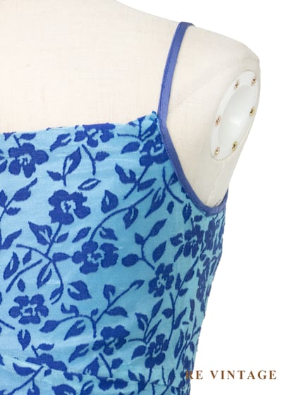 不對稱花朵蔓生細肩帶背心9