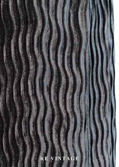 銀河漫遊 - 水波紋壓褶絨布長裙（24-30"）10