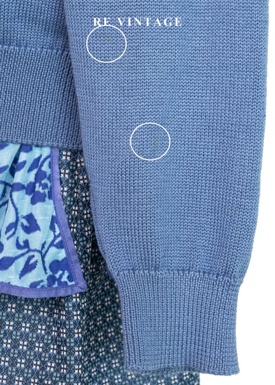 憂鬱藍百合撞色針織毛衣15