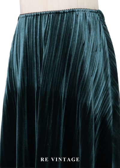 套裝組合 -深湖水綠壓褶絨布美裙（20-28"）3