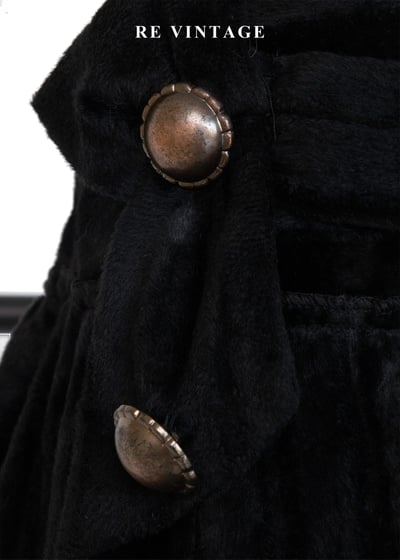 小華麗黑系復古金屬釦燈籠短裙（28"）6